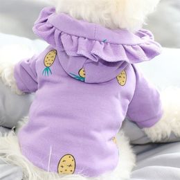 New Dog Clothes Hoodie Winter Warm Pet Cute Clothing For Small Dogs Puppy Sweater Clothes Chihuahua Bulldog Yorkies Coat Y200922