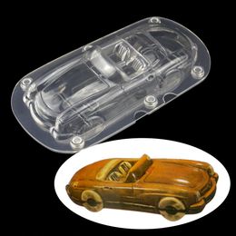 3D Racing Shape Polycarbonate Chocolate Mold with magnet cake decoration baking candy mould bakeware T200708