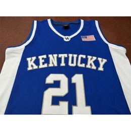 Custom 604 Youth women Rare #21 KENTUCKY Tayshaun Prince College Basketball Jersey Size S-4XL or custom any name or number jersey