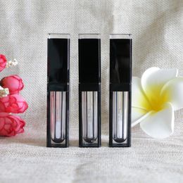 20 x 4ml Empty Elegant Clear Black Makeup Full Lips Tubes Lip Plumper Gloss Sleeping Mask Gel Containers Bottles Packing