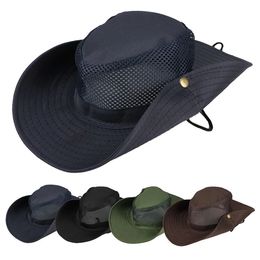 Amazing Men Women Bucket Hat Wide Brim Unisex Summer Hat for Hunting Fishing Hicking Camping Climbing Outdoor 5 colors2485