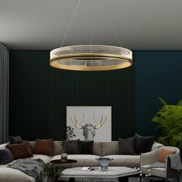 Pendant Lamps Modern Light Luxury Living Room Lamp Simple LED Household Round High-end Creative Personality Dining Chandelier