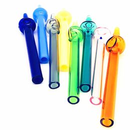QBsomk Hookahs 2022 nectar collector 6inches mini nectar straw taster glass smoking accessories three colors for choice