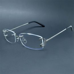 Transparente Brillen Herren Markendesigner Optischer Rahmen Luxus Designer Carter Brillenfassungen Big C Klare Brillenfassungen