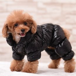 Winter French Bulldog Small Dog Cotton Padded Warm Outfit Coat Jacket For Chihuahua pet Clothes 201109