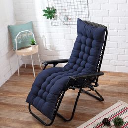 Seat 48x155cm solid color Rocking Mat Recliner Garden Chair Long Cushion Y200723