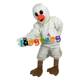 Mascot trajes1213 blanco pato pigeon pájaro mascota traje de fiesta adulto adulto dibujos animados característico