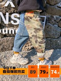 Baby Jeans Children Autumn Korean Version of the New Children's Clothing Male New Pants Boys Western Style Spring LJ201019