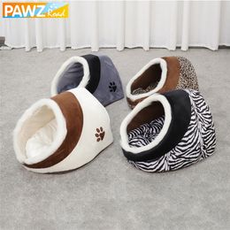 Dog Puppy Cat Plush Cozy Nest Mat Pad Pet House Sofa Warm Sleeping Bed Kennel Home Matscama redonda perro 201223