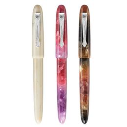 1Pc Jinhao 200 Acrylic Fountain Ink Pen Fine Nib Silver Clip Business Office school supplies Writing Pens Gift 201202