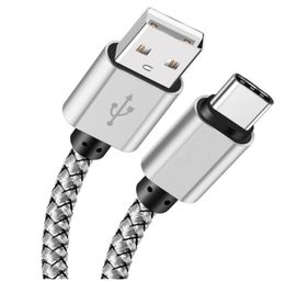 Micro USB Charging Charger Cable 3FT Long Premium Nylon Braided USB TYPE C Cable Sync data Charger Cord for Android Cellphone2020