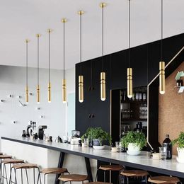 Modern single lamps dining room bedroom living room led pendant light gold pendants lamp kitchen island bar hang lights