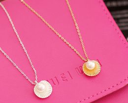 Pearl Necklace Korean Version Of The Imitation Pearl Shell Pendant Necklace Short Clavicle Necklace
