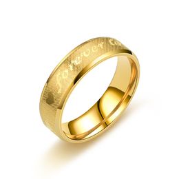 -Areia para sempre amor banda anel de prata ouro coração de aço inoxidável casal anéis para mulheres homens moda jóias presente e arenoso