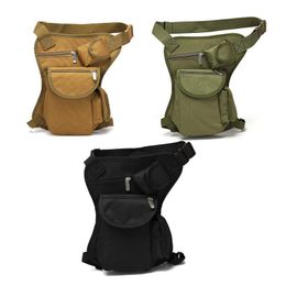 -Tactical Impermeabile Goccia Drop Utility Coscia Pouch Panta in vita Outdoor Sport Guida Gamba Borsa Messenger Bag Borsa da caccia