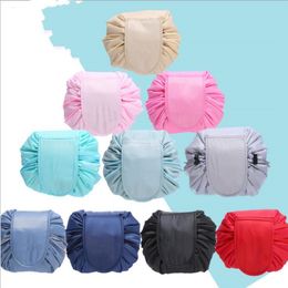 Lazy Cosmetic Bag Unisex Drawstring Makeup Bags Sundres Storage Organiser Magic Travel Pouch Toiletry Wash LXL560