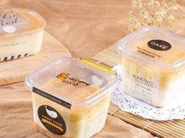 Clear Cake Box Transparent Square Mousse Plastic Cupcake Boxes With Lid Yoghourt Pudding Wedding Part bbytfj bdesports