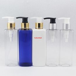 28 X 250ML Empty Square Lotion Pump Cosmetic Bottles , 250cc Body Cream Dispenser Containers Shampoo Packagingpls order