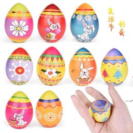 NEW9pcs/bag Halloween Easter Egg Pu Slow Rebound Squishy Decompression Toy Cartoon Buuy Rainbow Silicone Squishies Stress Reliever RRE12231