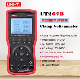 UNI-T UT267B 3 Phase Clamp Voltammeter Dual-clamp phase volt-ampere Metre Phase sequence test Active Apparent Reactive power