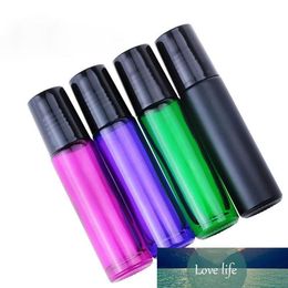 10Ml Roll On Glass Bottles Empty Roller Container Red Green Purple Black Colours