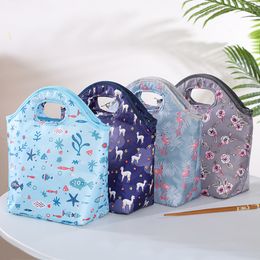 New Fashion Large Capacity Waterproof Nylon Lunch Bags Women Student Lunch Box Thermo Bag Office School Picnic Cooler Bags Bolso C0125