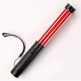 32CM Multi-function Red Traffic Light Baton Outdoor Highway Vehicle Breakdown Danger Distress Signal LED Police Safety Command Sign