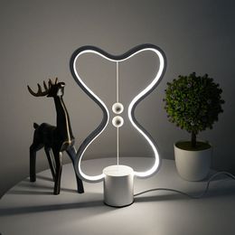Lampada da tavolo Heng Balance a 7 colori, luce notturna a LED, alimentata tramite USB, decorazione per la casa, camera da letto, tavolo da ufficio, lampada da notte C0930