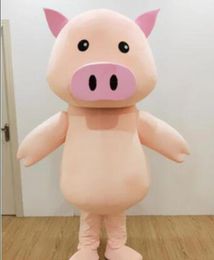 Hot Sale Pig mascot Adult cute pink nose fancy dress suit costumes cartoon party costumes adult size