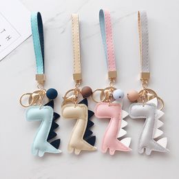 Cute cartoon animal plush toy key chain back bag key chain bear elephant raccoon monkey shark dinosaur lion Omelette cute gift