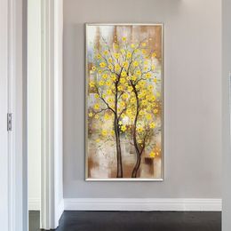 Handmake Abstract 3D flower tree Oil Paintings on Canvas Hand-Painted Flower oil painting Home Decoration Abstract Artwork Art LJ201128