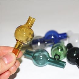 smoking Colourful glass carbs cap for Thermal Quartz Banger Nail double bucket, matched carb cap,10mm 14mm 18mm male female