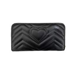 2023 Fashion women clutch wallet pu leather wallet single zipper wallets lady ladies long classical purse with orange box card