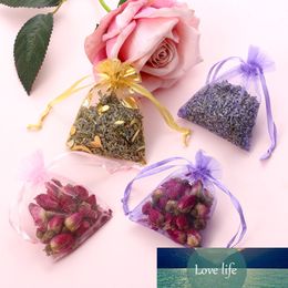 1Pcs Natural Lavender Bud Dried Flower Sachet Bag Aromatherapy Aromatic Household Wardrobe Car Lavender Air Fresheners Dropship