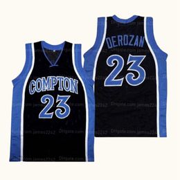 Custom Demar Derozan Compton High School Basketball Jersey Ed Black Size S-4xl Any Name Number Top Quality Jerseys