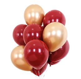 10 inch single layer garnet red latex balloon Party Decoration wedding room for Valentine's Day gem balloons Various shapes