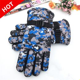 Winter gloves thick camouflage men plus velvet warm cycling fashion and women general