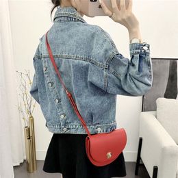 [EWQ] Spring New Full Sleeve Turn-down Collar Loose Women Cowboy Coats Korea Style Plus Size Blue Short Denim Jacket QZ346 201210