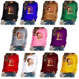 Womens Hoodies Sweatshirts long sleeve tops fashion print womens tops pullover long sleeve for ladies klw5973