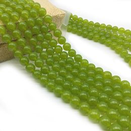 Green Quartz Crystal Stone Round Beads 4 6 8 10 12 Mm Loose Spacer Bead For Jewellery Making Diy Necklace Bracelet H jllYQA