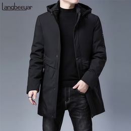 High Quality Korean Brand Casual Fashion Quilted Coat Winter Men Long Parka Jacket New Warm Windbreaker Men's Clothing 201209
