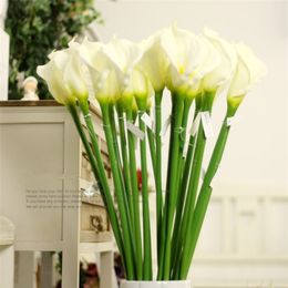 Large 65-95cm high elegant Real touch calla Pu artificial flower decoration flower wedding Valentine's day 201222