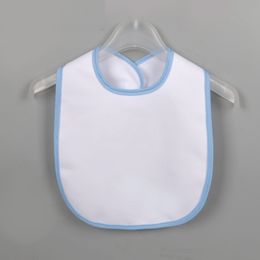 Home Sublimation Blank Baby Bib DIY Thermal Transfer Burp Cloths Waterproof Bib Kid Product 5 Colours