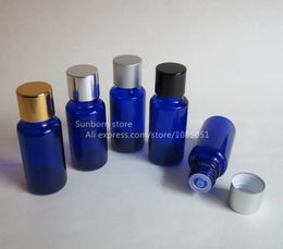 10 X 1/2 oz blue glass bottle with reducer dropper, 15ml cosmetic herbal bulk wholesale