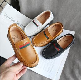 Children Shoes PU Leather Casual Boys Shoes Soft Comfortable Loafers Slip On Kids Shoes Size 26-35