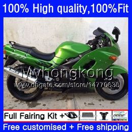 Injection OEM For KAWASAKI ZZR 400 600 ZZR400 93 94 95 96 97 98 99 54HM.87 ZZR-400 ZZR600 00 Green hot 01 02 03 04 05 06 07 Fairing Kit