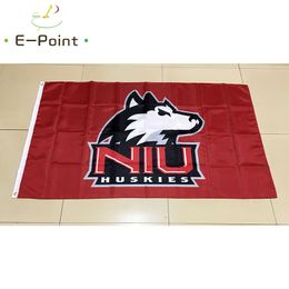 NCAA Northern Illinois Huskies Flag 3*5ft (90cm*150cm) Polyester flag Banner decoration flying home & garden flag Festive gifts