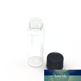 5pcs Small Perfume Sample Clear Glass Bottle with No Hole Screw Cap Mini Essential Oil 5ml Empty Vials