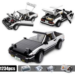 Initial D AE-86 Technic Remote Control Racing Car Building Blocks City Creator Expert Bricks Set Model Toy Children Gifts X0102