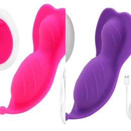 Nxy 10 Frequency Wearable Butterfly Dildo Vibrator g Spot Clitoral Stimulator Invisible Remote Control Vibrating Egg Sex Toy Adult 1215